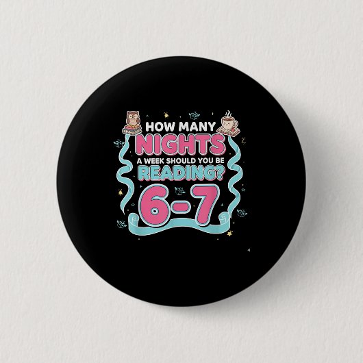 Lezen 67 Meme Engelse leraar Grappig 67 Boek Liefd Ronde Button 5,7 Cm (Voorkant)