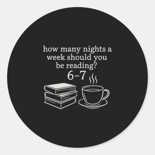 Lezen 67 Meme Engelse leraar Grappig 67 Boek Liefd Ronde Sticker (Voorkant)