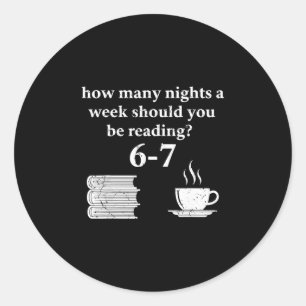 Lezen 67 Meme Engelse Leraar Grappig 67 Boek Liefd Ronde Sticker