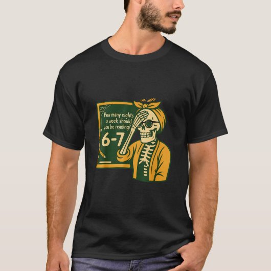 Lezen 67 Meme Engelse leraar Grappig 67 Boek Liefd T-shirt (Voorkant)