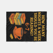 Lezen 67 Meme Engelse Leraar Grappig 6 7 Boek Lief Fleece Deken (Voorkant (Horizontaal))