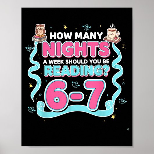 Lezen 67 Meme Englieacher Funny 67 Boek Liefhebber Poster (Voorkant)