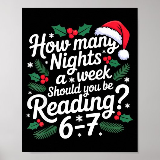 Lezen 67 Meme Englieacher Grappig 67 Kerstmis  Poster (Voorkant)