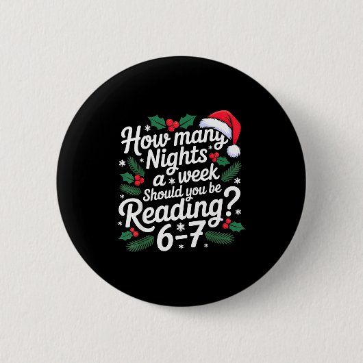 Lezen 67 Meme Englieacher Grappig 67 Kerstmis Ronde Button 5,7 Cm (Voorkant)