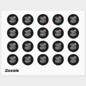 Lezen 67 Meme Englieacher Grappig 67 Kerstmis  Ronde Sticker (Vel)
