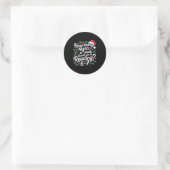 Lezen 67 Meme Englieacher Grappig 67 Kerstmis  Ronde Sticker (Tas)