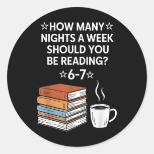 Lezen 67 Zes Zeven Meme Engelse Leraar Grappig Bo Ronde Sticker