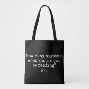 Lezen 6-7 Grappige leraar schoolbibliothecaris Eng Tote Bag