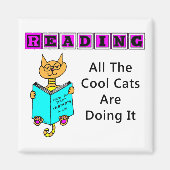 Lezen, alle koude katten doen het magneet (Voorkant)