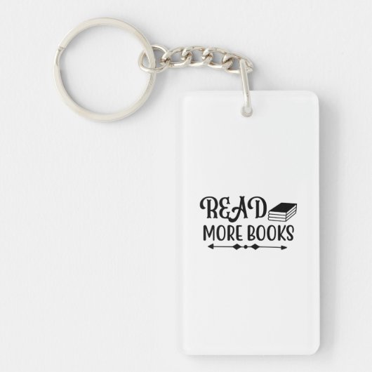 Lezen Art Lees Meer Boeken Sleutelhanger (Voorkant)