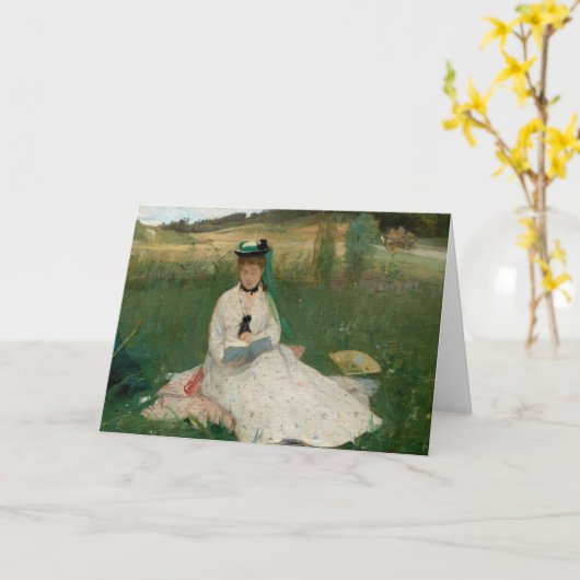 Lezen | Berthe Morisot Kaart (Gele Bloem)