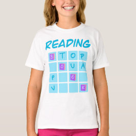 Lezen Boek Kruiswoordraadsel Typografie Ontwerp vo T-shirt