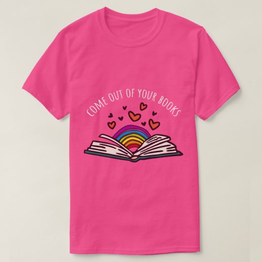 Lezen Boeken Boekliefhebbers LGBTQ Pride Lesbisch T-shirt (Design voorkant)