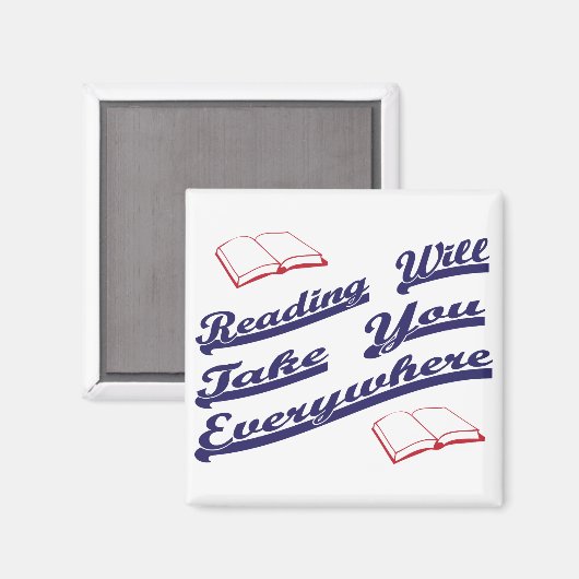 lezen brengt je overal mee magneet (Voorkant / Achterkant)