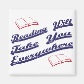 lezen brengt je overal mee magneet (Voorkant)