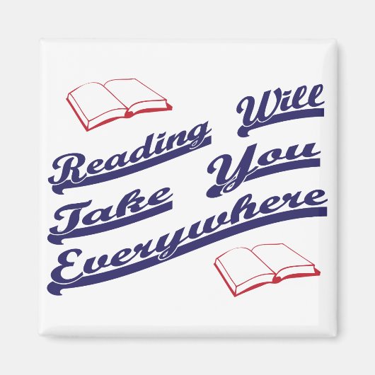 lezen brengt je overal mee magneet (Voorkant)