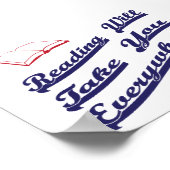 lezen brengt je overal mee poster (Hoek)