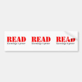 Lezen Bumpersticker (Voorkant)