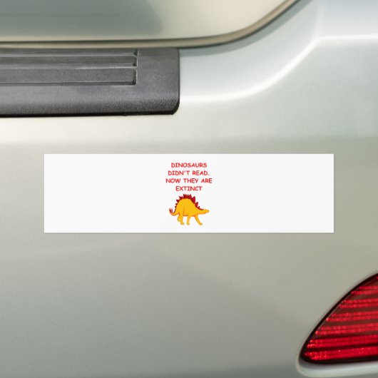 lezen bumpersticker (Op auto)