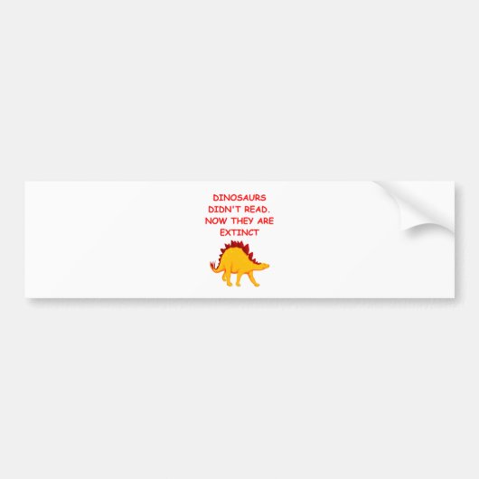 lezen bumpersticker (Voorkant)