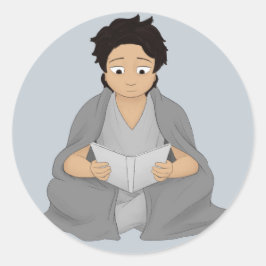 Lezen: de enige ontsnapping ronde sticker