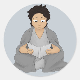 Lezen: de enige ontsnapping ronde sticker