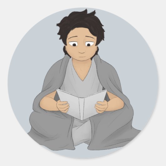 Lezen: de enige ontsnapping ronde sticker (Voorkant)