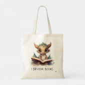 *~* LEZEN devour BOEKEN AP88 SAGE Baby Dragon Tote Bag (Achterkant)