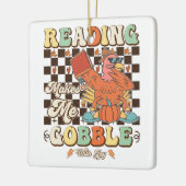 Lezen doet me kibbelen met Joy Thanksgiving Cool Keramisch Ornament (Links)