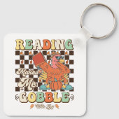 Lezen doet me kibbelen met Joy Thanksgiving Cool Sleutelhanger (Achterkant)