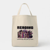 Lezen droomt met open ogen tote bag (Achterkant)