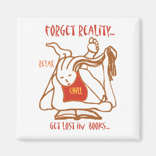 LEZEN een boek - vergeet de realiteit Magneet