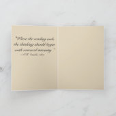 Lezen en denken - Victoriaans quote Kaart (Binnen)