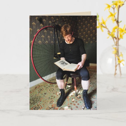 Lezen en denken - Victoriaans quote Kaart (Gele Bloem)