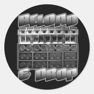 LEZEN EN DROP RONDE STICKER