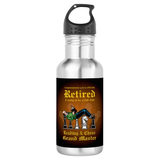 Lezen en kossen Grote Masterflesje Waterfles (Voorkant)