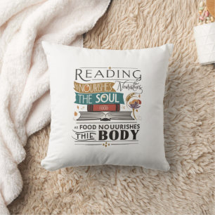 Lezen Feeds Soul Pillow Kussen