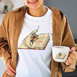 Lezen helpt je bij het bloeien van de Wilde bloem. T-shirt