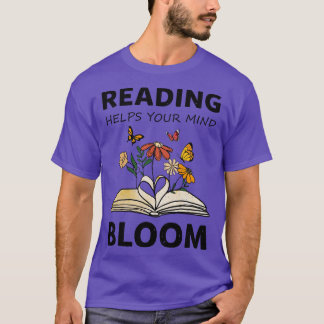 Lezen helpt je geest bloeien t-shirt