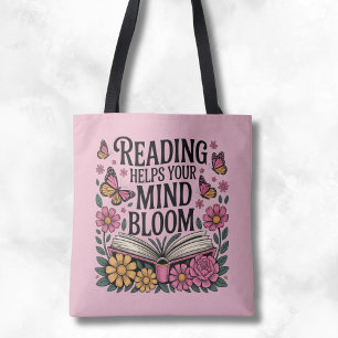Lezen helpt je geest te voelen tote bag