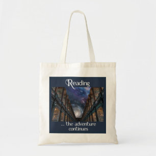 Lezen ...het avontuur blijft Canvas tas