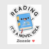 Lezen Het is een nieuw idee grappig boekenspel Sticker (Vel)
