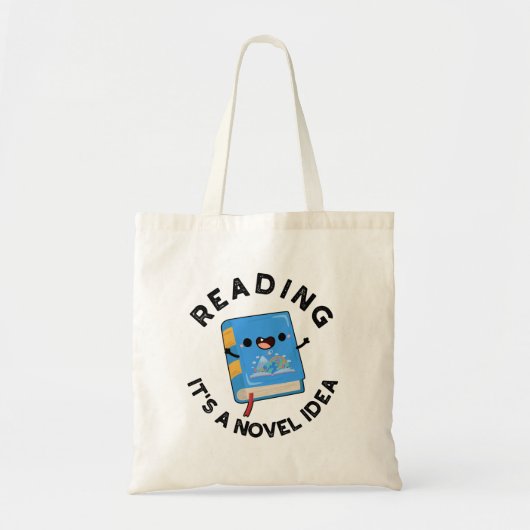 Lezen Het is een nieuw idee grappig boekenspel Tote Bag (Voorkant)