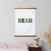 lezen. Houten wandtapijt hanger Hangend Wandkleed (Slaapkamer)
