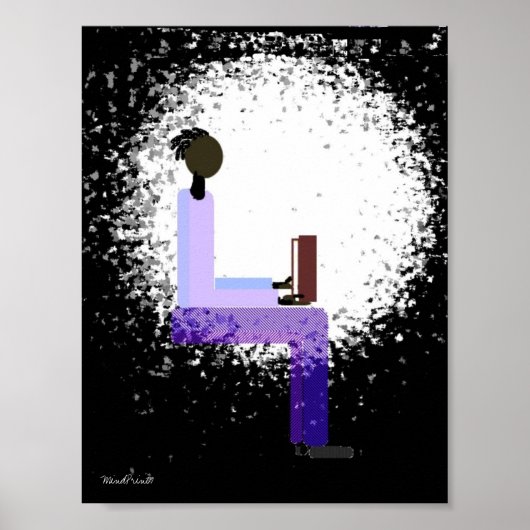 Lezen in venster Light Poster (Voorkant)