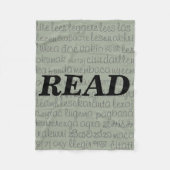 "LEZEN" in verschillende talen Blanket Fleece Deken (Voorkant)
