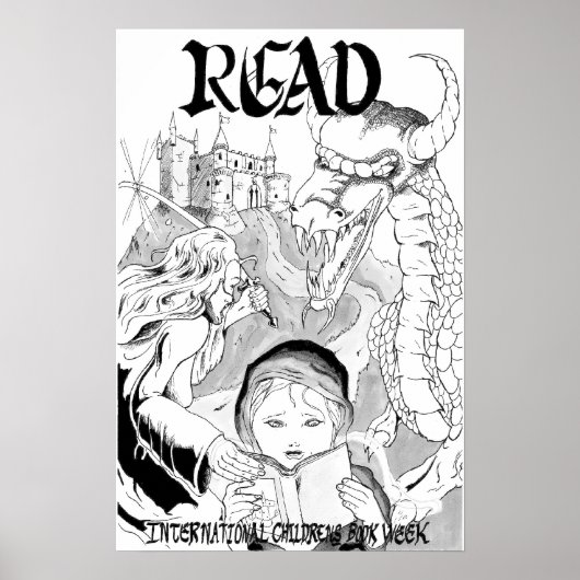 LEZEN Internationale Kinderweek Poster (Voorkant)