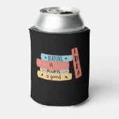 Lezen is altijd een goed idee voor liefhebbers van blikjeskoeler (Blikje Achterkant)