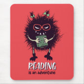 Lezen is avontuurlijk grappig leraar muismat (Voorkant)