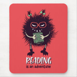 Lezen is avontuurlijk grappig leraar muismat
